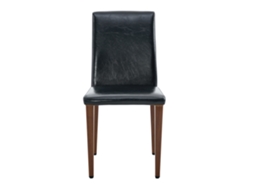 Cadeiras de Jantar Minimalistas em Preto e Nogueira Conjunto de 4 para Salas Modernas com Acabamento Luxuoso PAPRIKA