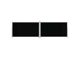 Side Awning, Side Awnings Vidaxl Preto Tecido (180 X 600 Cm)