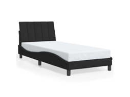 Bed Frame, Bed Frames Vidaxl Preto Madeira Processada (90 X 190 Cm)
