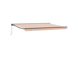 Conjunto 1 Toldo Retrátil Vidaxl Antracite Alumínio (4 × 3,5 M)