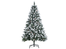 Árvore De Interiores Natal Artificial 150 Cm Com Neve 676 Galhos 41 Pinhas Pinheiro Decoração Para