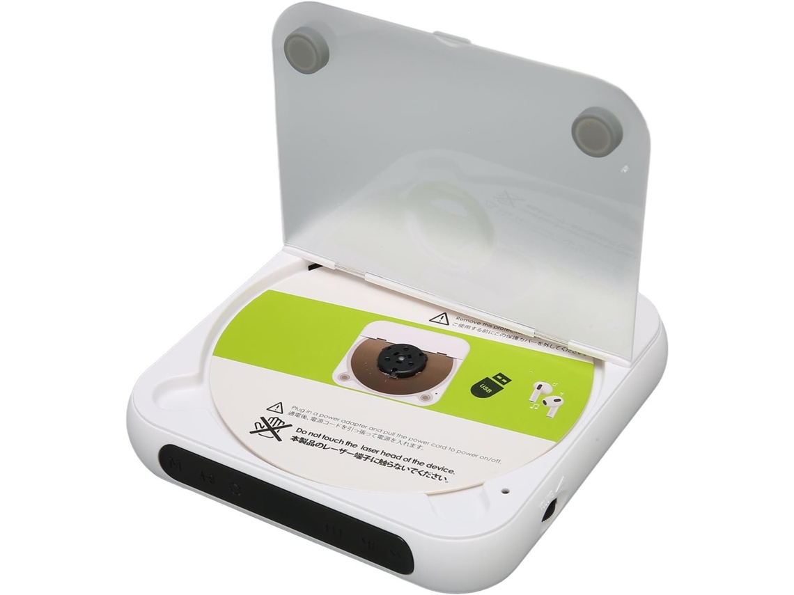 Leitor Cd Portátil Com Bluetooth, Compátivel Com Walkman, De Anti-pulos, Bateria Recarregável De 1200 Mah