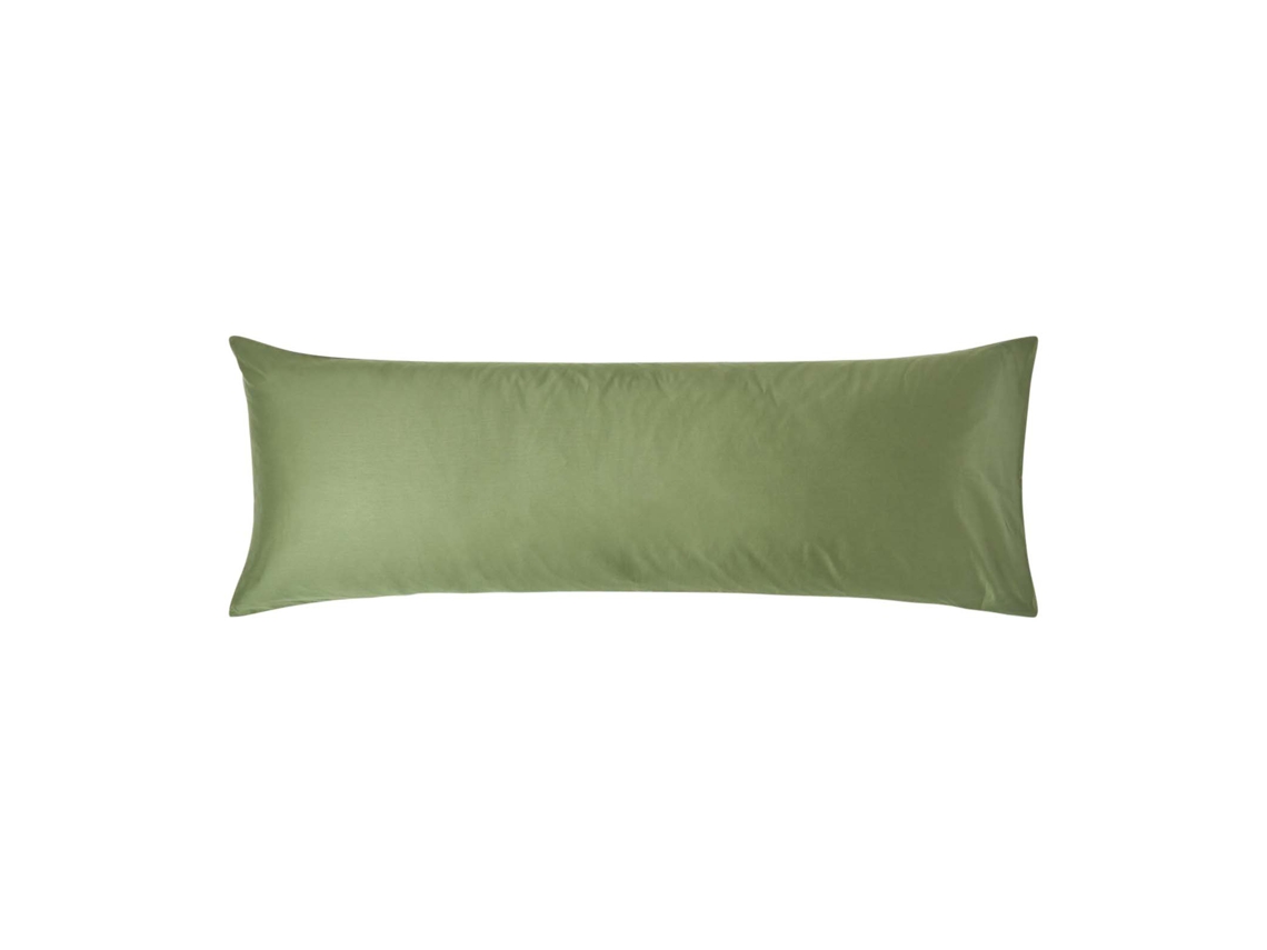 Homescapes Moss Green Organic Cotton Housewife Pillowcase 400 Tc, Body Pillowcase