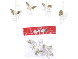 Adorno De Anjo Transparente Para Natal Decoração Feriada Presente Criativo