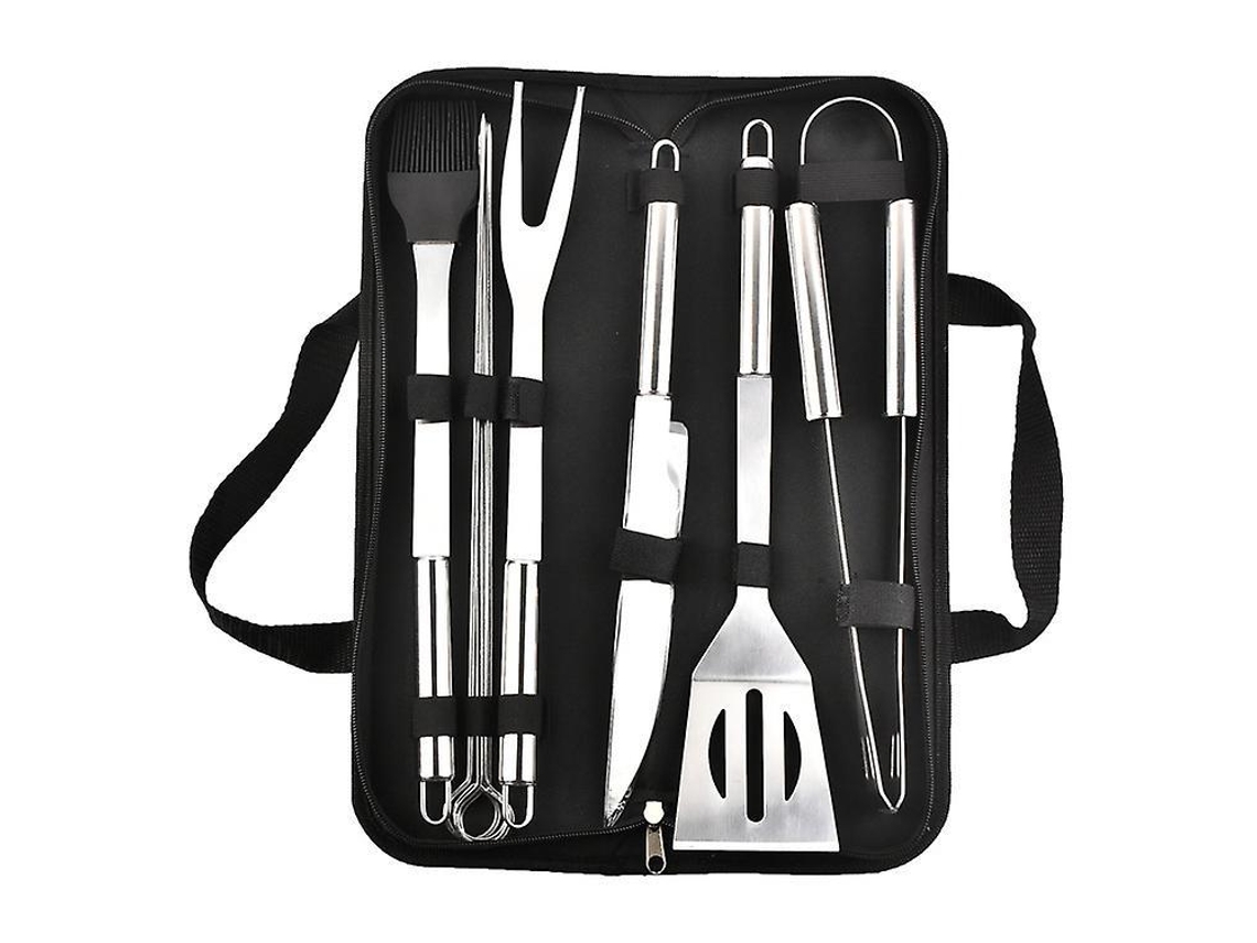 Lurelia Kit De Churrasco 9 Peças Aço Inoxidável Estojo Portátil Campismo