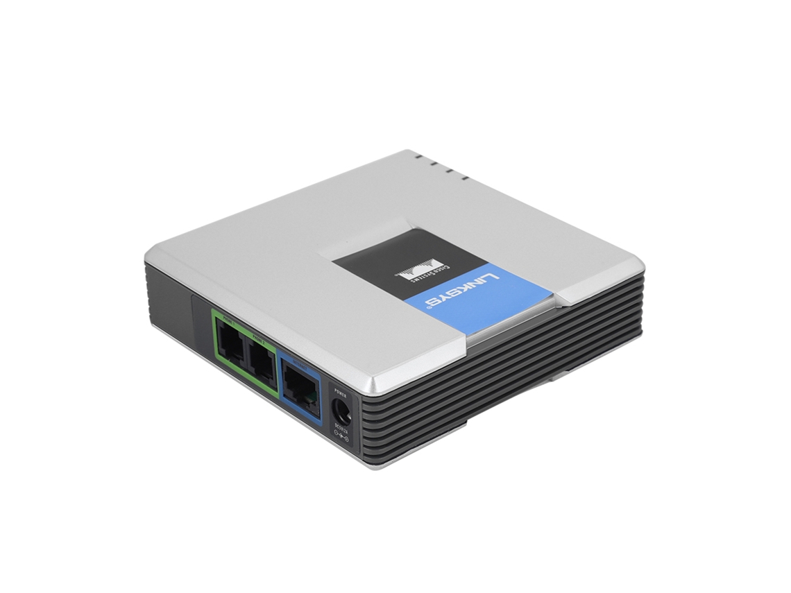 Gateway Voip Internet Phone 2 Portas Adaptador Sip Rj45 Cabo Para Linksys Pap2t Plugue Ue 100 240v Brilvibera
