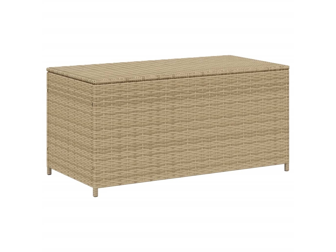 Caixa De Arrumação Para Jardim Vidaxl Vime Pe Bege Misturado (100 X 50 X 50 Cm)