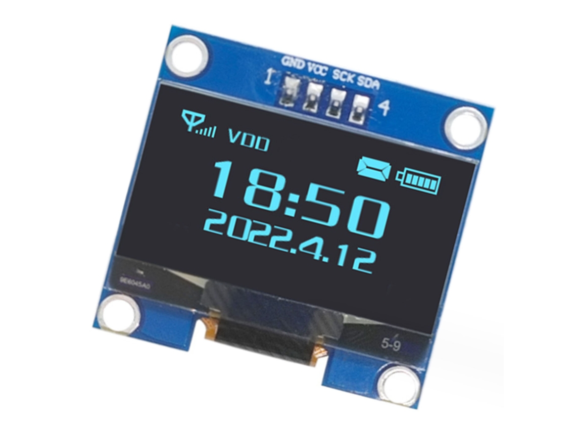 Módulo De Display Oled De 1,3 Polegadas Com Resolução 128x64, Chip Ch1116 E Interface Iic