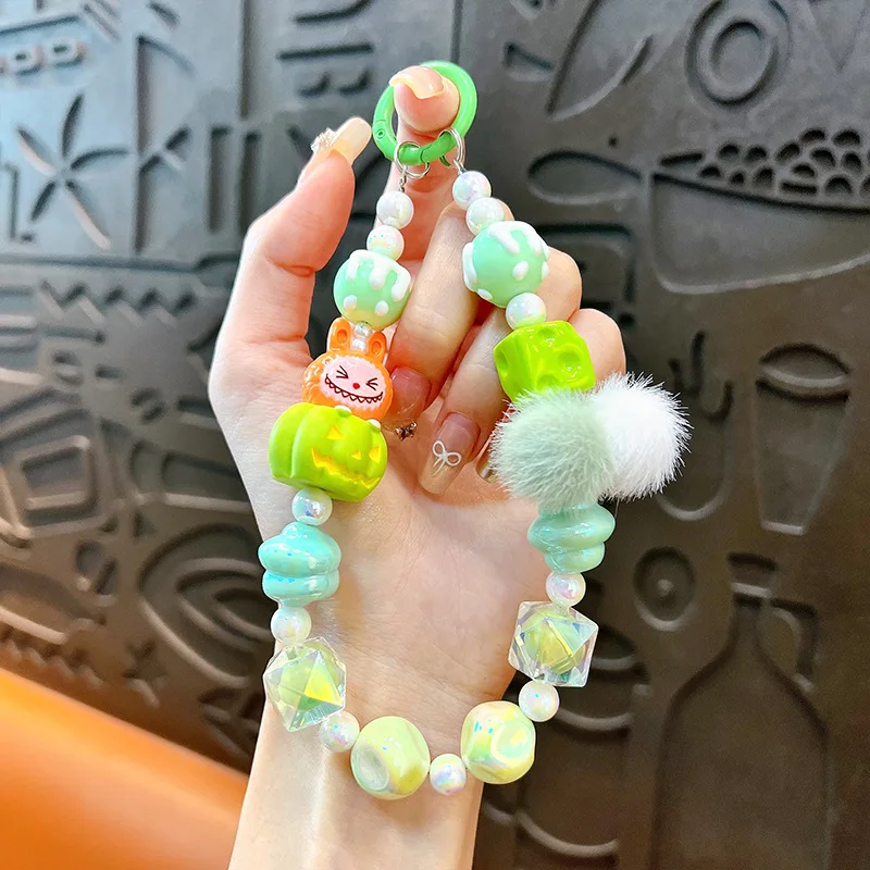 Novo Chaveiro/pingente Para Celular Com Bolinhas De Lã Kawaii, Estilo Desenho Animado, Para Meninas (fmy)