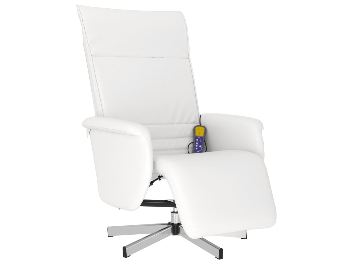 Massage Recliner Chair, Massage Recliner Chairs Vidaxl Branco Couro Artificial