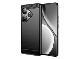 Capa De Celular Tpu Com Textura Escovada De Fibra De Carbono
