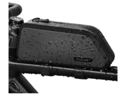 Lurelia Bolsa De Bicicleta Para Telemóvel Impermeável, Suporte Telemóvel, Grande Capacidade, Cor Preto, Pu, 2.8 Polegadas