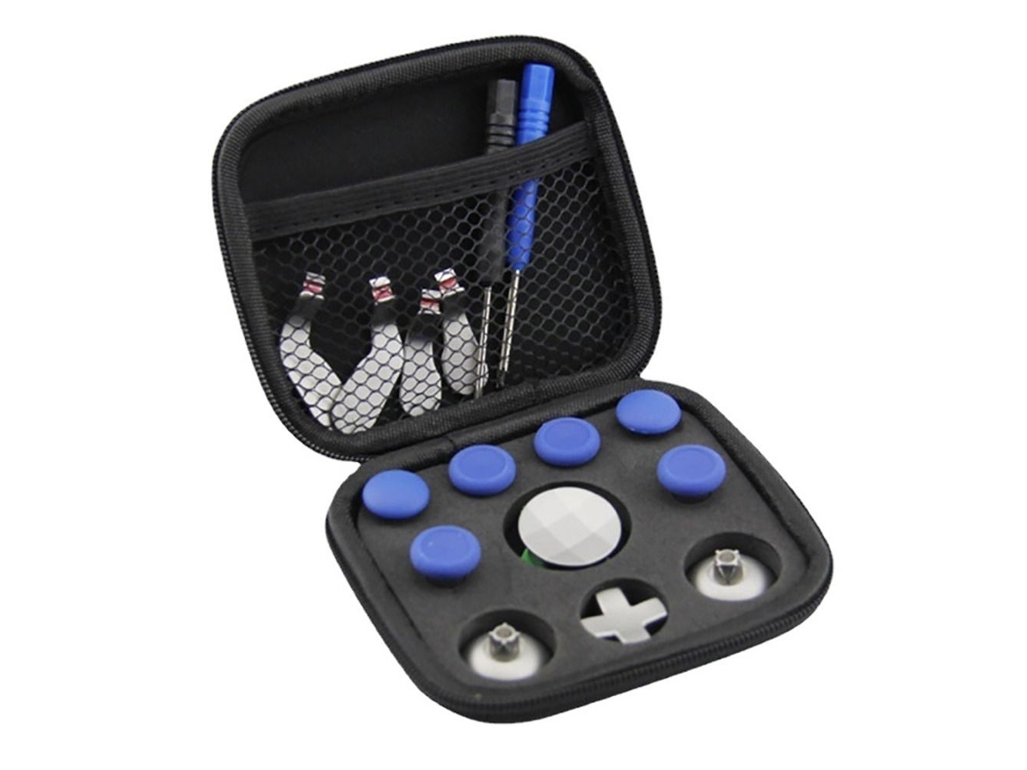 Lurelia Protetores de Joystick para Teclado de PC, 18 Peças, Formato Cruzado e Redondo, Azul