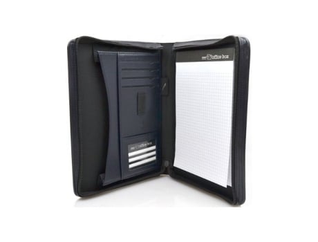 Livro Portafolio A5 Con Cremallera Azul Oscuro 25.5x18.5x3 Cm De Desconocido (espanhol)