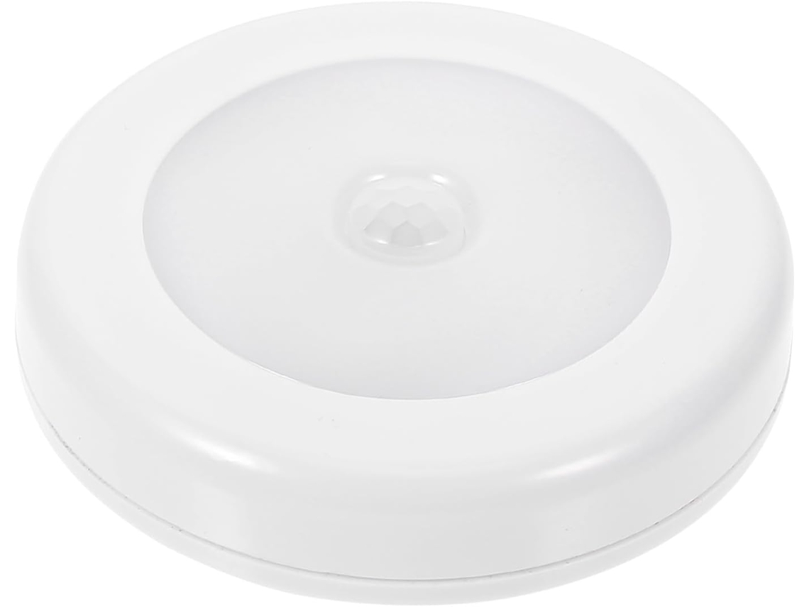 Luminária Noturna Led Com Detecção Humana, 6 Leds Brancos Quentes, Sem