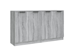 Conjunto de Aparador 2pcs Madeira Processada Cinzento Sonoma MAISON EXCLUSIVE (60x30x70 cm)