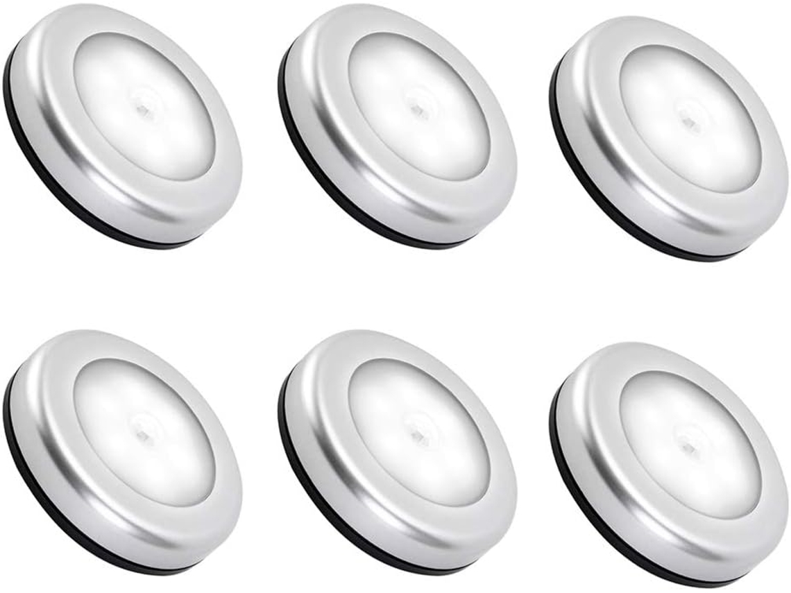 Luminária Noturna Interna com Sensor de Movimento, Lâmpada Led com Sensor de Movimento e Bateria para Escadas BRILVIBERA