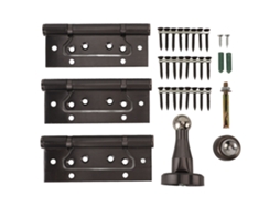 Laxiscreed Conjunto De Dobradiças De Porta De 5 Polegadas Em Metal Com Funcionamento Silencioso