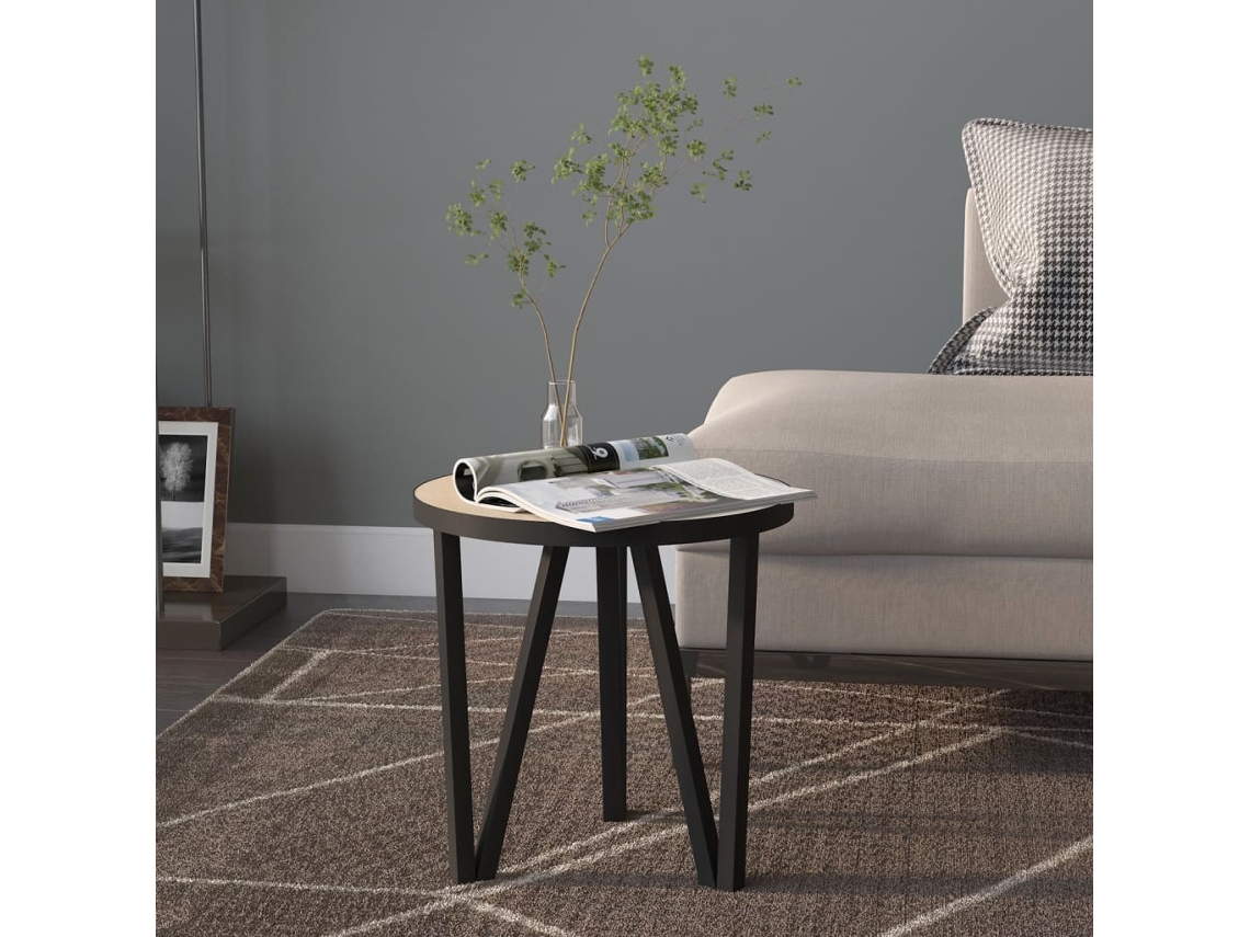 Vidaxl Mesa De Centro Ø35 Cm Mdf Carvalho Sonoma