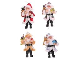 Enfeites De Natal, 4 Peças De Enfeites Para Árvores De Natal, Papai Noel Pendurado Olysi Shop