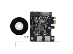 Placa Adaptadora Hub De Expansão Pci-e Para Usb3.0 Com 4 Portas, Extensor De Velocidade De 5 Gbps