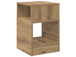 Mesa de Apoio Carvalho Artesanal 30,5 X 30 X 45 Cm MAISON EXCLUSIVE