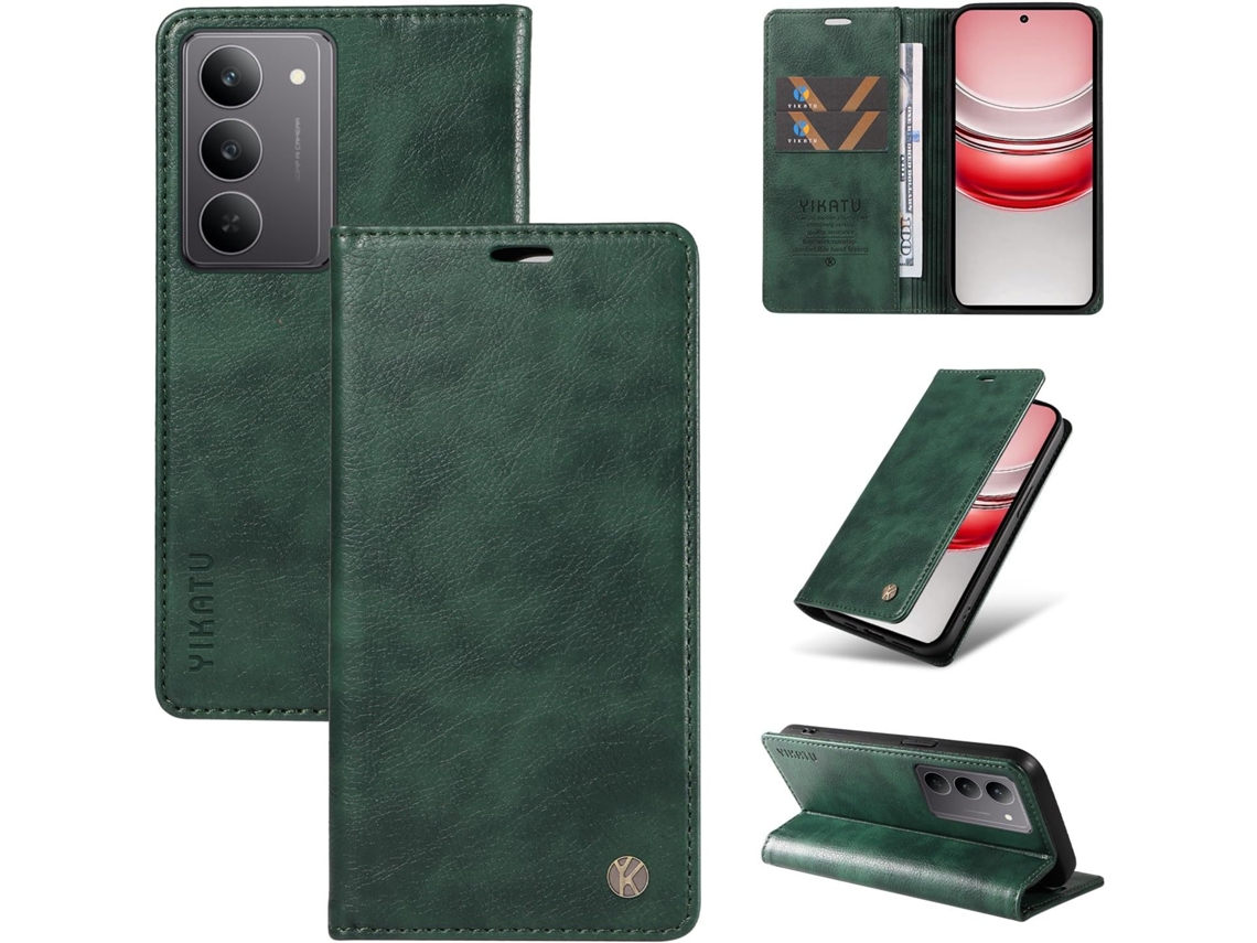 Capa Para Oppo Realme C75 4g 14x 5g, Capa Carteira Em Couro Pu Resistente A Impactos, Capa Dobrável Flip Resistente A
