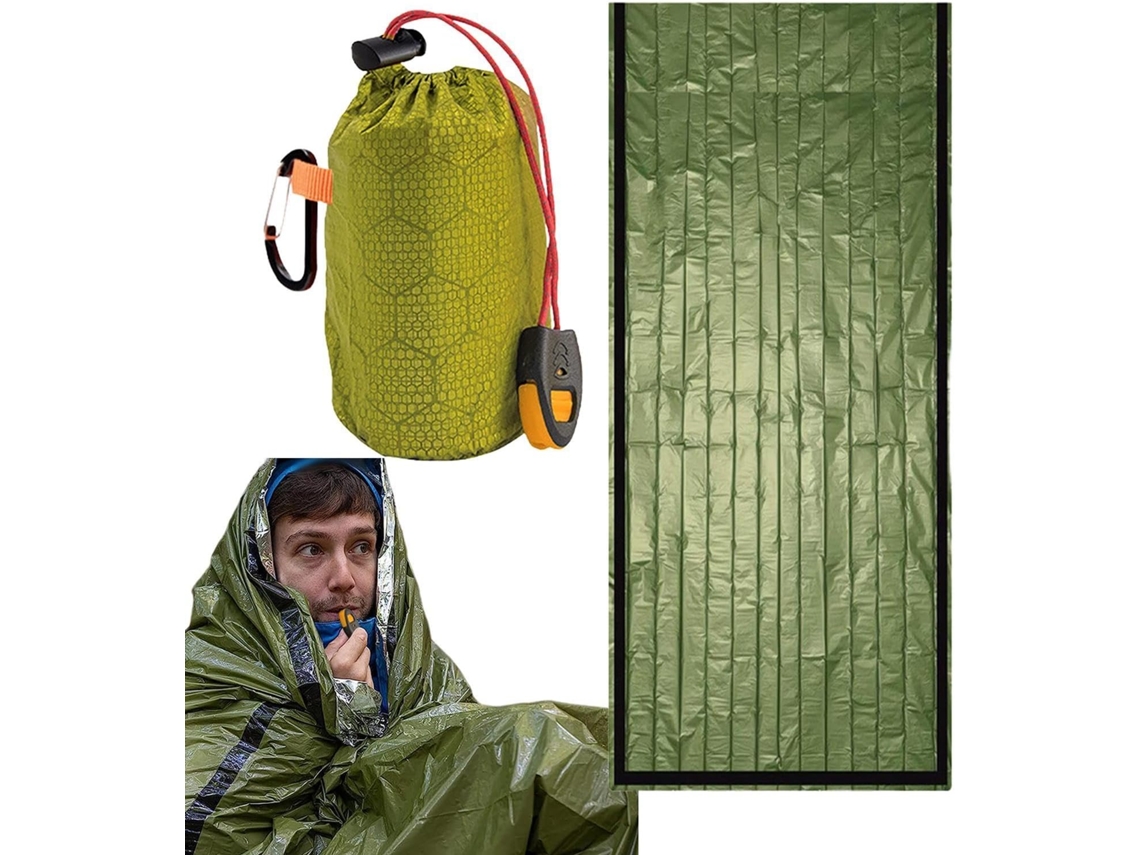 Saco De Dormir Impermeável De Sobrevivência, Térmico Para Camping.