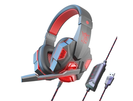Auscultadores Bluetooth JLTRUM SY830 (Over Ear - Microfone - Vemelho)