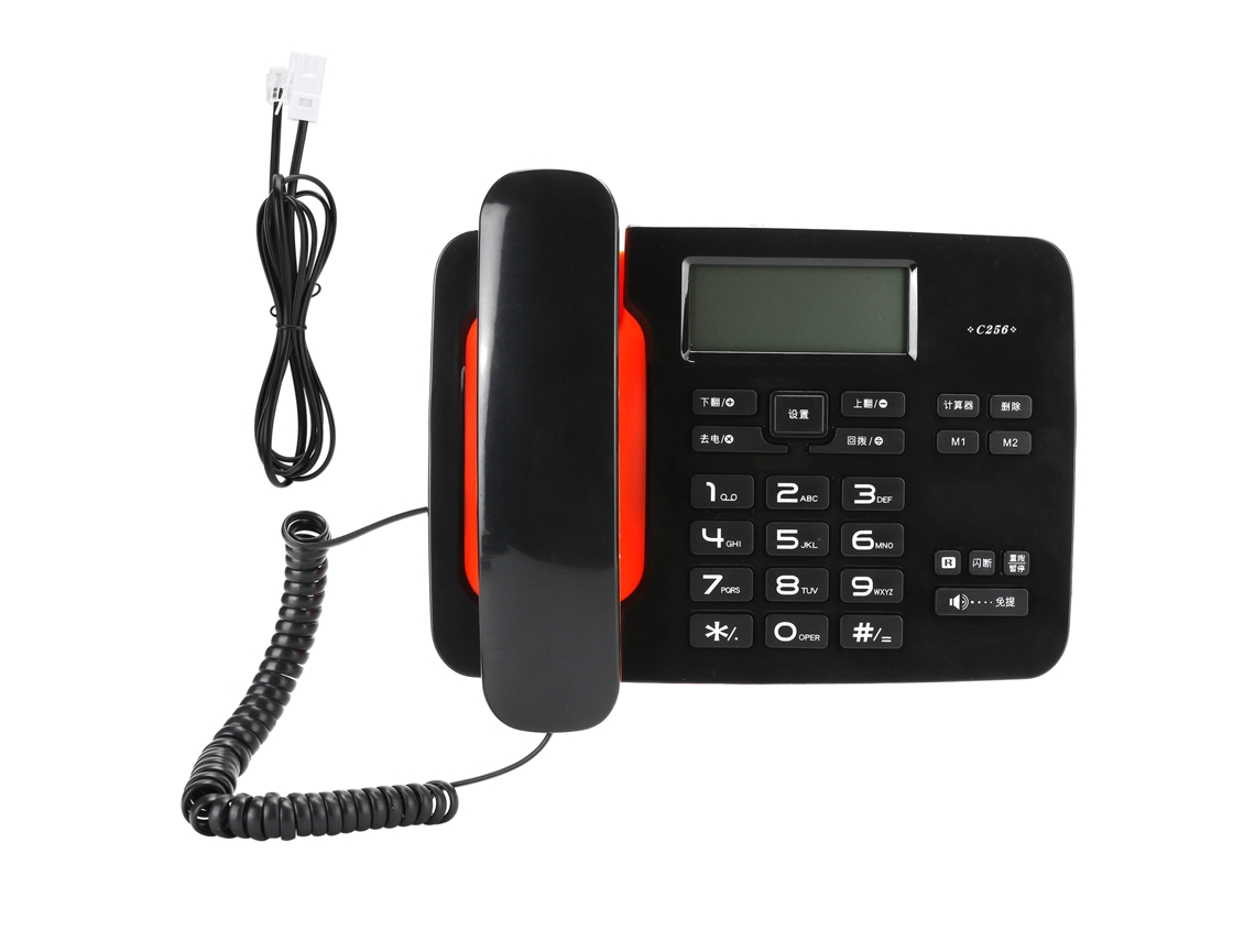 Telefone Fixo C267 Com Interface Dupla E Suporte A Extensão
