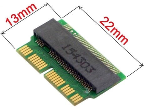 Adaptador SSD M.2 para Portátil Apple Macbook Air Pro A1465 A1466 A1502 A1398 2013-2015