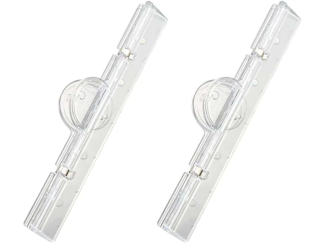Clipes criativos para arquivos de mesa, 2 peças transparentes para organizar arquivos e documentos, clipes práticos.