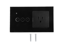 Tomada Inteligente com Grafite Padrão Duas EUA De 10A (Certificação CE, Compatível com Ampla Tensão de 95-250V)