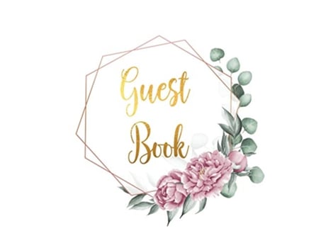 Livro Guest Book for visitors and guests to sign at a party wedding baby or bridal shower hardback de Lulu and Bell (Inglês)