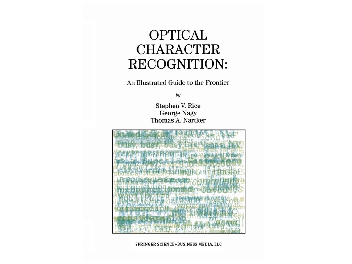 Livro Optical Character Recognition De Stephen V Rice (inglês)