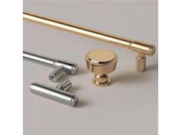 Puxador Moderno Em Liga De Zinco Maciço Para Móveis, Com Acabamento Em Titânio Dourado Brilhante, Ideal Para Gavetas E