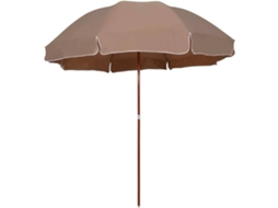 Garden Parasol, Garden Parasols Vidaxl Cinzento-acastanhado Tecido (300 Cm)