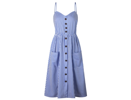 Vestido de Mulher FYY Longo Estampa Floral Poliéster Multicor (XL)