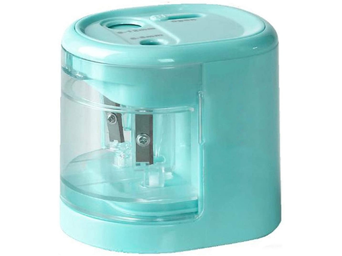 Apontador elétrico portátil, automático e seguro para escola, escritório e casa. Compatível com diversas fontes de energia. Slowmoose