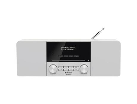 Rádio de Mesa Dab Fm Dab Fm Cd Usb Bluetooth com Controle Remoto Função Despertador TECHNISAT Digitradio 3