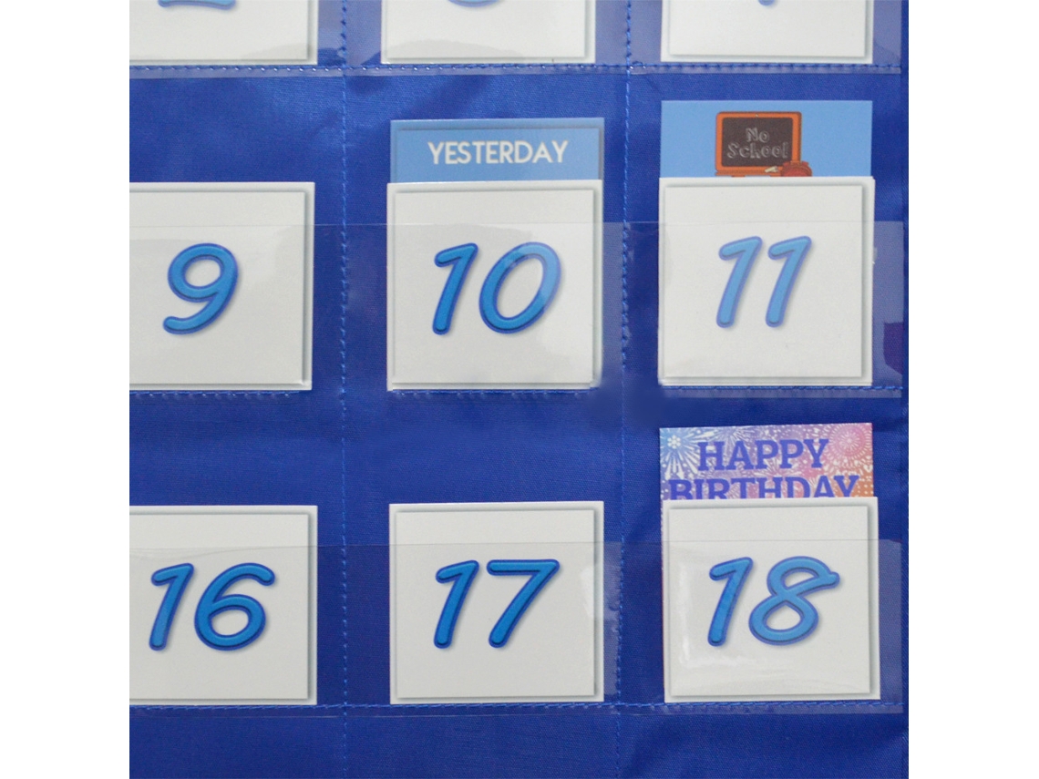 Quadro De Calendário E Clima Para Sala De Aula Com 117 Cartões - 25.75x33.75in
