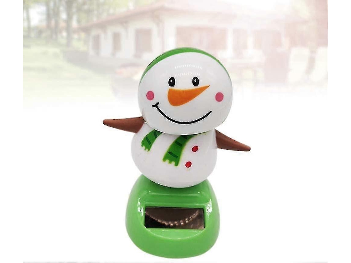 Boneco De Natal Boneca Solar Com Cabeça Oscilante