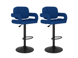Bar Stool, Bar Stools Vidaxl Azul Tecido (n/a)