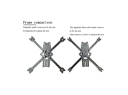 Darwinfpv Baby Baby Ape V2 Frame 142mm Distância Entre Eixos 3 Polegadas Kit Vazio Para Drone Rc Fpv Racing