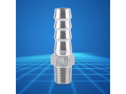 Laxiscreed Conector De Mangueira Em Tubo De Aço Inox Com Rosca Masculina, Compatível Com 1/8" E 10mm