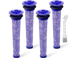 Acessórios Aspirador De Pó Para Dyson V7 V8, Kit De Substituição De Filtros Com 4 Pcs Cuich