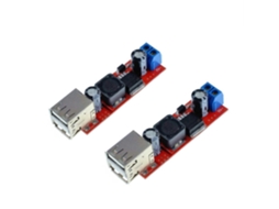 2 Módulos Conversor de Voltaje Dc a Dc Buck Regulador de Alimentación 6 40v a 5v 3a Puerto Usb Dual Salida