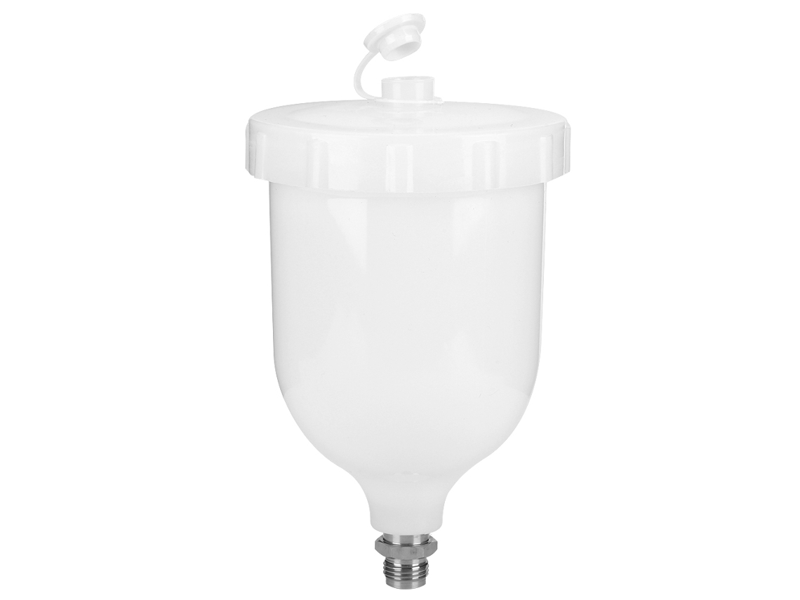 Frasco de spray de plástico de 600ml (com capacidade de 600ml, compatível com pistolas de pintura profissionais)