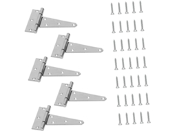 Conjunto De 5 Dobradiças Em Formato T Para Portas Armário, Com
