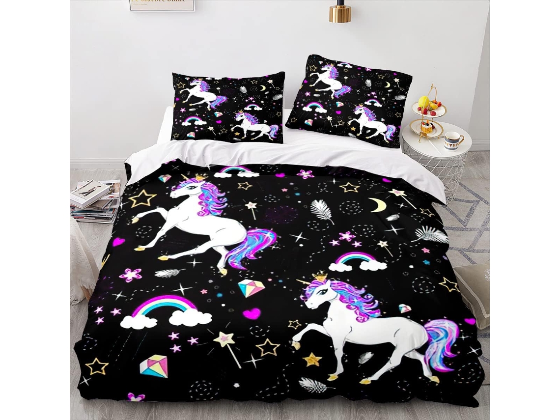 Capa de Edredom Infantil em Microfibra Fronha 220x240 Cm, 140x200 Cm